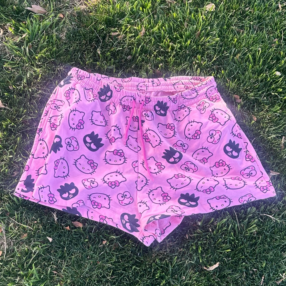 Hello kitty & friends Sanrio hk badtz keroppi pajama sleepwear sleep shorts